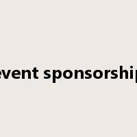 event sponsorship是什么意思