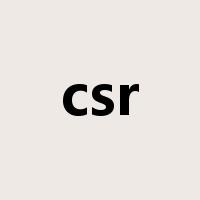 csr是什么意思