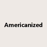 Americanized是什么意思