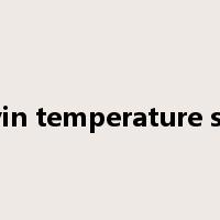 Kelvin temperature scale是什么意思