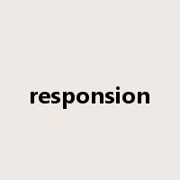 responsion是什么意思
