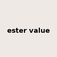 ester value是什么意思