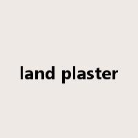 land plaster是什么意思