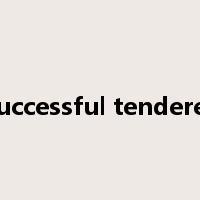 successful tenderer是什么意思