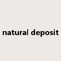 natural deposit是什么意思
