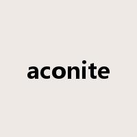 aconite是什么意思