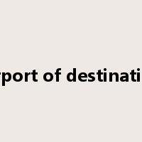 airport of destination是什么意思