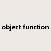 object function是什么意思