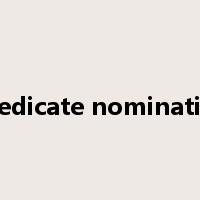 predicate nominative是什么意思