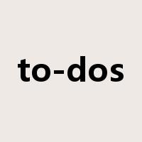 to-dos是什么意思