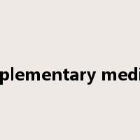 complementary medicine是什么意思