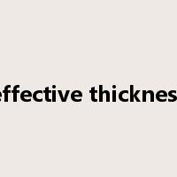 effective thickness是什么意思