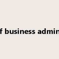 doctor of business administration是什么意思
