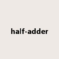 half-adder是什么意思