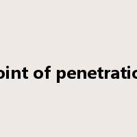 point of penetration是什么意思