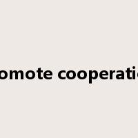 promote cooperation是什么意思