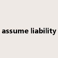 assume liability是什么意思