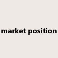 market position是什么意思