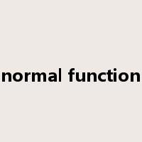 normal function是什么意思