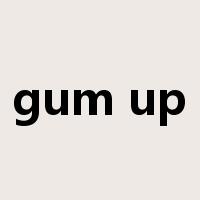 gum up是什么意思