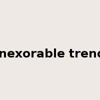 inexorable trend是什么意思