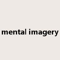 mental imagery是什么意思
