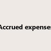 Accrued expenses是什么意思