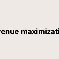 revenue maximization是什么意思