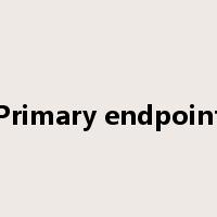 Primary endpoint是什么意思
