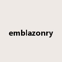 emblazonry是什么意思