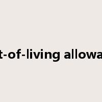 cost-of-living allowance是什么意思