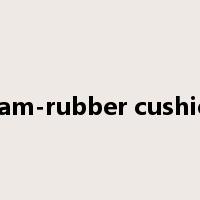 foam-rubber cushion是什么意思