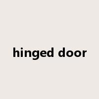 hinged door是什么意思
