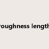 roughness length是什么意思