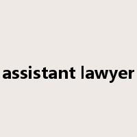assistant lawyer是什么意思