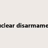 nuclear disarmament是什么意思