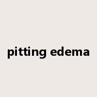 pitting edema是什么意思
