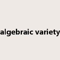 algebraic variety是什么意思
