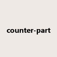 counter-part是什么意思