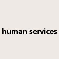 human services是什么意思