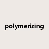 polymerizing是什么意思