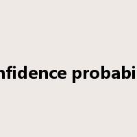 confidence probability是什么意思