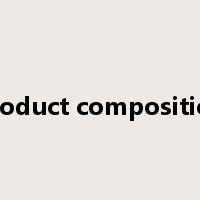 product composition是什么意思