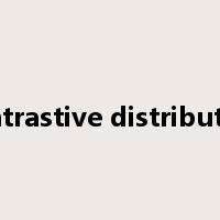 contrastive distribution是什么意思