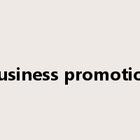 business promotion是什么意思