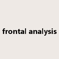 frontal analysis是什么意思