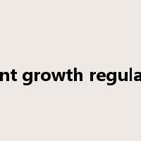 plant growth regulator是什么意思