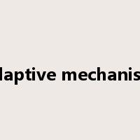 adaptive mechanism是什么意思