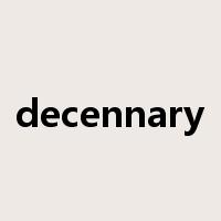 decennary是什么意思