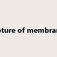 rupture of membranes是什么意思
